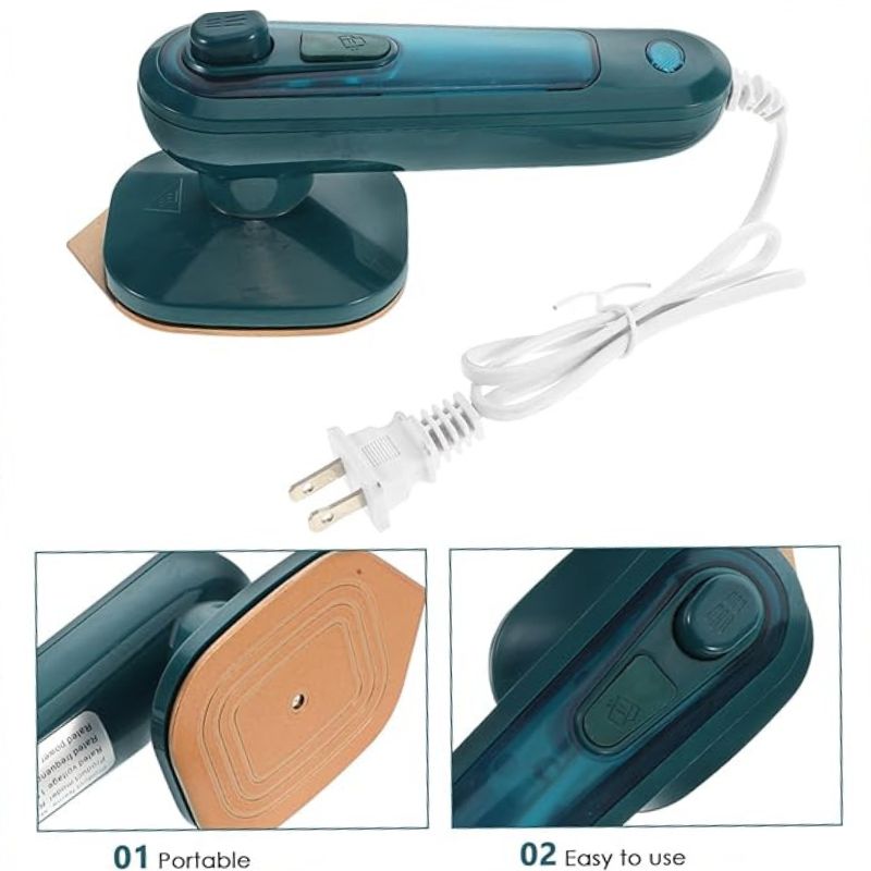 Portable Mini Steam Iron | Handheld Garment Steamer Wrinkle Remover Travel-Friendly SKU: Ho-35-00-00-352