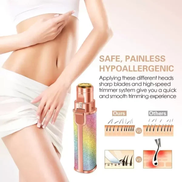 Flawless 2-in-1 Eyebrow Trimmer | Rechargeable Hair Remover with USB Charging Cable and Cleaning Brush SKU: Pe-51-00-00-51