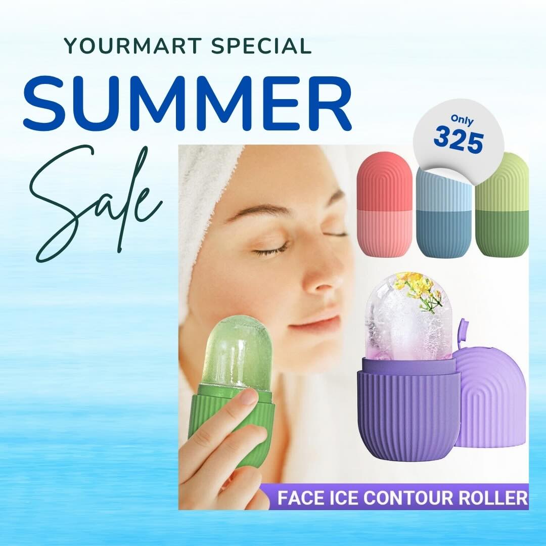 Reusable Facial Ice Roller for Face & Body || Shrinks Pores, Soothes Skin, Enhances Glow | Random Color
