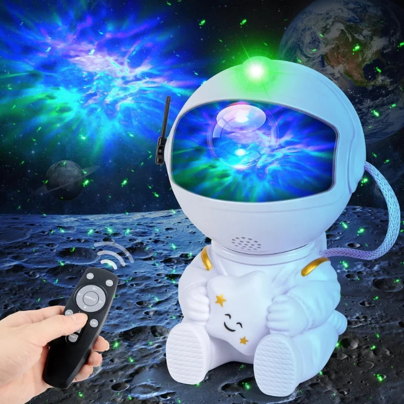 Astronaut Galaxy Projector | Star Nebula Night Light With Remote Control | Mini Astronaut Galaxy Light