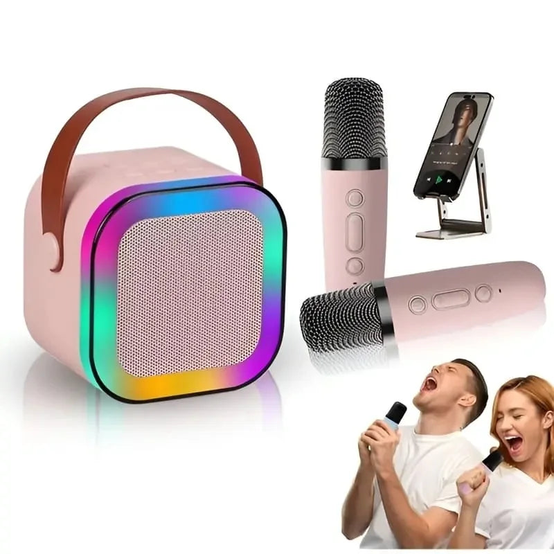 Karaoke Portable Wireless Bluetooth Speaker with Microphone Sound System for Singing and Parties (Random Color) SKU: Vi-50-00-00-503