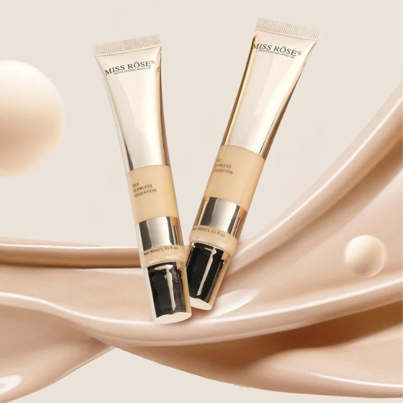 Beige 3 | Miss Rose Silk Flawless Foundation | Long-Lasting Lightweight Liquid Foundation with Natural Radiant Finish
