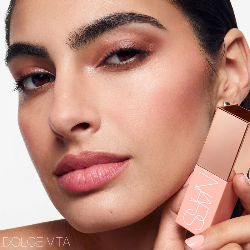 Dolce Vita | NARS Afterglow Liquid Blush 7ml Buildable Hydrating Blush with Sodium Hyaluronate and Vegan Protein
