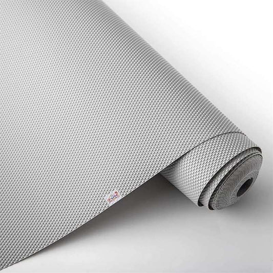 Anti-Slip Fridge & Shelf Mat | Waterproof Washable Liner for Kitchen Drawers Cabinets | Light Grey